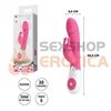 Gene vibrador con estimulador de clitoris y varias funciones